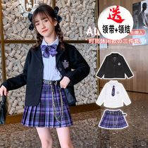 jk uniform skirt elementary school childrens genuine girls black suit jacket zk clothing the school uniforms children spring gk suit