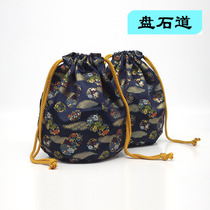 Chess bag Kyoto Xishi Zhi Jin Japanese hand-made handicrafts high-end chess can snow seal clams