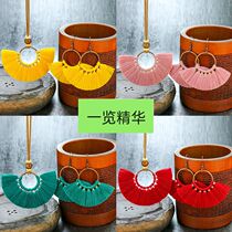 European and American exaggerated necklace earrings set