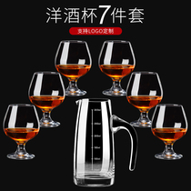 Creative European-style red wine glass household 6-pack crystal glass brandy glass Foreign wine glass whisky glass set