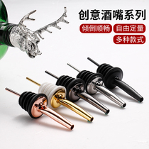 Creative wild deer-headed wine jacket wine generator red wine foreign wine pouring wine plugging bottle plugged stainless steel drummer