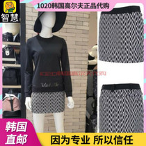 South Korea Volvik21 Autumn-style golf Women golf Korean version patterned printed breathable half-body dress short skirt