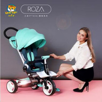 Xiaohuzi childrens tricycle bicycle light folding reclining high landscape aluminum alloy baby trolley T600