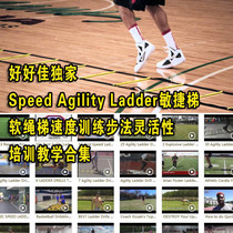 Speed Agility Ladder Soft Rope Ladder Tutorial Speed training Footwork Flexibility Teaching