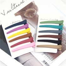 Korean ins candy colored acrylic frosted duckbill clip hairhairclip bangs side clip hairpin headgear