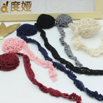 Color stretch cotton lace accessories hollow cotton woven decorative clothing curtain material handmade diy lace edge
