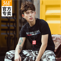 361 short sleeve T-shirt mens round neck 2020 summer running fitness casual T-shirt thin breathable sweat absorption sports half sleeve