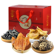 Anhui specialty dry goods New Year gift box dried bamboo shoots mushrooms dried fungus 1000g gift package Spring Festival gift group purchase