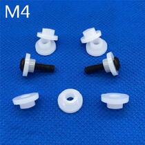 m5 nylon step T-shaped gasket Round through-hole spacing thick flat pad hollow shoulder pad isolation hard plastic cap seat