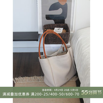 New Genuine Leather Fashion Commuter Single Shoulder Tote Bag Woman Casual Big Bag Large Capacity Soft Leather 100 Hitch Bull Leather Handbag