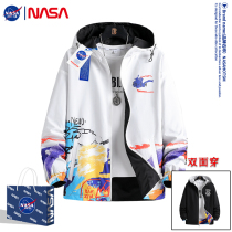 NASA casual mens spring and autumn jacket all-match top 2022 new Korean version of the trend casual jacket men