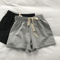 Sports shorts womens simple classic summer running yoga hot pants comfortable loose versatile Terry home casual pants