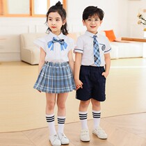 Childrens summer sixth grade graduating class uniform kindergarten school uniform British style first grade primary school student college style school uniform