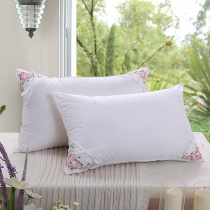 Double-guarded cervical vertebrae hotel for sleep all-cotton single-person low-soft pillow-core pair of four-season household