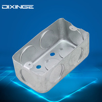 4x2 galvanized sheet metal iron box Taiwan Italian American bottom box Italian American standard concealed junction box