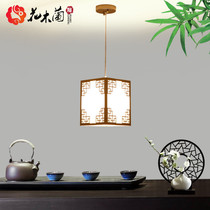 New Chinese chandelier aisle corridor bedroom bedside dining room lights long line childrens room wrought iron Zen porch lamps