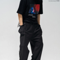 SAMESAME abused youth short sleeve male loose Tide brand couple Japanese summer round neck hip hop print personality