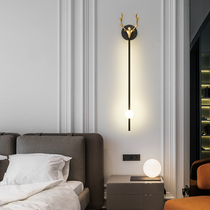 2022 new Nordic Living room TV grille Background wall Wall Lamp Light Lavish Creativity Modern Minima Bedroom Bedside headlights