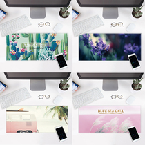 ins teen girl heart girls pink tie game mouse pad super-lock side thickened waterproof office notebook table mat