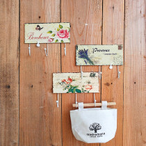 Wrought iron pastoral coat hook key hook European creative personality hanger wall hanging rack room decoration wall hanging