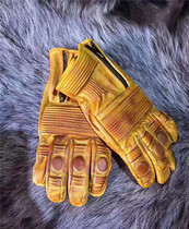 South Korea makes Harley Indian locomotive ride with double finger touch screen as old retro caafe abrasion-proof real lambskin gloves