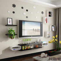 TV wall decoration background wall shelf Wall wall cabinet living room wall Wall creative lattice wall hanging partition