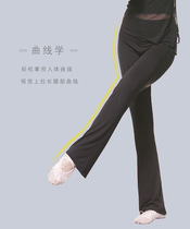 Dance pants practice suit Female adult bodybuilding yoga straight tube micro-la body pants