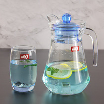 Green Apple Home Cold Kettle Cool Kettle Big Belly Pot Glass Seven Pieces Water Fitting Drink Pot Juice Pot