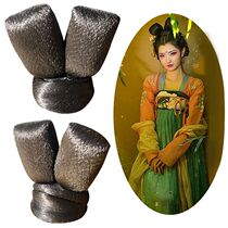 Ancient Clothing Wig Bag Hanfu Gufeng Double Ear Flying Sky Hair Hair Style with Realistic Cute Female Ancient Disc Hair Styling