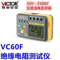 Victory 60F digital display Insulation Resistance Tester VC60F tester 2500v digital MEGOHMMETER
