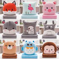 Car quilt multifunctional three-in-one pillow is thickened cotton water wash cotton winter office cotton car pillow and