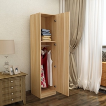 Wardrobe solid wood single door simple modern economical wooden panel single cabinet single door wardrobe wardrobe