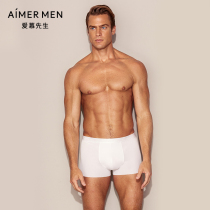 Mr. Aimu enjoys comfortable boxer underwear mens four-corner underwear middle waist 23U42