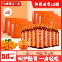 Inner Mongolia Sea buckthorn puree 100 No added juice Juice non-Xinjiang wild official flagship store oil