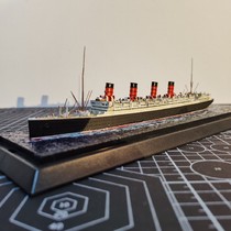 CM1 1250 Acitania cruise ship Full alloy finished cruise ship model with waterscape display box