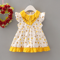 Girls dress 0-1-year-old baby skirt Summer Scout small children princess dresses summer pure cotton 3 women baby summer clothes