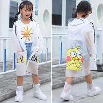 New Korean and Japanese kindergarten children children primary school students fashion cartoon raincoat 3-12 years old playing water waterproof clothing children