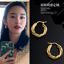 Fatal Gaze Korea Young adopters of the same Earrings Elegant Temperament of the Elegant Temperament STYLE EAR NAIL ACCESSORIES