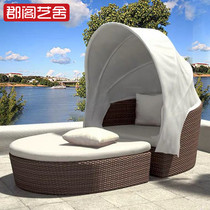 Resort Bed Creative Fuji Li-Yu Li-Yun Bed Leisure Bed Sofa Outdoor Palace Balcony