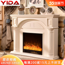 One Da furniture European style 1 2 1 5 m solid wood American fireplace TV cabinet decorated cabinet stove core heating home