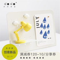 New product dodo hole home desk calendar Hole board storage rack storage partition Decorative custom lettering perpetual calendar