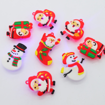 Huachi Christmas glowing brooch 12 deer pin buckle fabric decoration Christmas party DIY