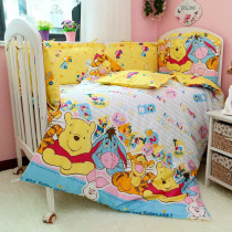 Baby bedding bedding four or six sets of pure cotton thickened anti-collision childrens baby bed around the mattress custom