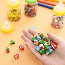 Cartoon eraser for primary school students do not leave marks super cute cute fruit rubber milk bottle kindergarten small prize