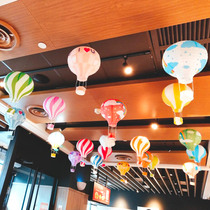 Paper lantern decoration Mall celebration event classroom living room atmosphere decoration supplies birthday party hanging hot air balloon