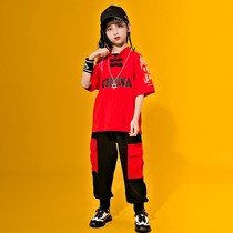 Childrens street dance suit girls hip-hop Chinese style performance clothing overalls hiphop performance clothing Hanfu jazz dance