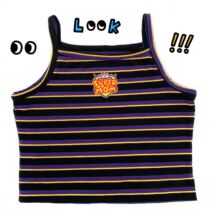 Homemade Super mom purple crosstattoo vest summer outwear with slim fit and short style undershirt woman