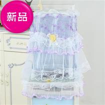 Pastoral lace water dispenser cover fabric drinking machine set two-piece bucket cover dust cover