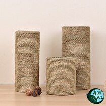 Dried flower vase woven ornaments handmade creative hipster flower bucket home living room decoration insert dried flower rattan vase