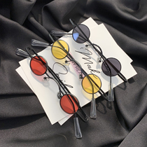Ultra light small round frame sunglasses female tide retro decorative sun glasses men Fashion Net red glasses female star same model